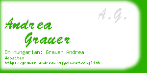 andrea grauer business card